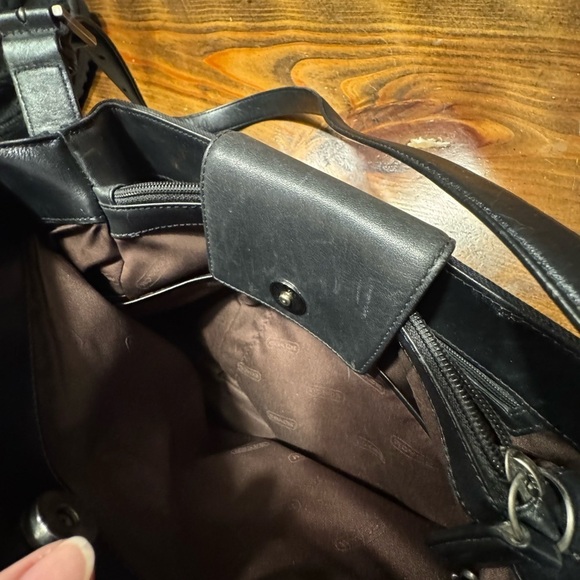 Coach Mercer Nylon & Leather Shoulder bag Blackl. Authentic - Picture 13 of 16